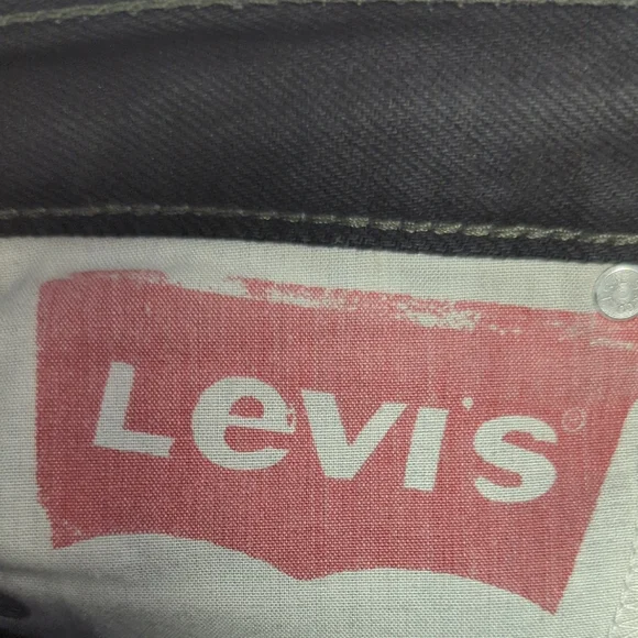 00120 Levi's 550 Relaxed Fit Straight Leg Jeans Black size 26x27 casual retro - Picture 7 of 9